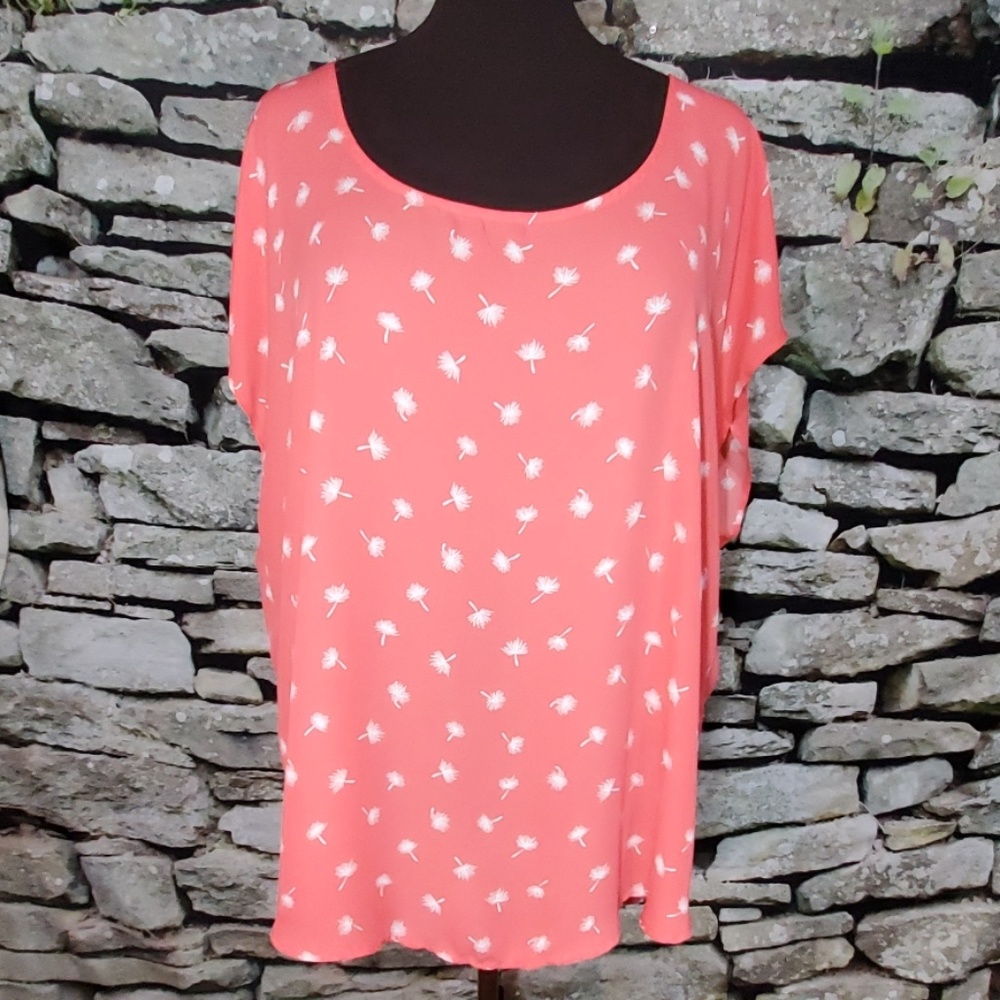 Torrid Orange Dandelion Blouse Torrid Size 2